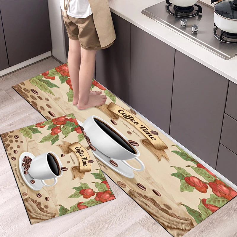 Polyster Waterproof Oilproof Kitchen Mat