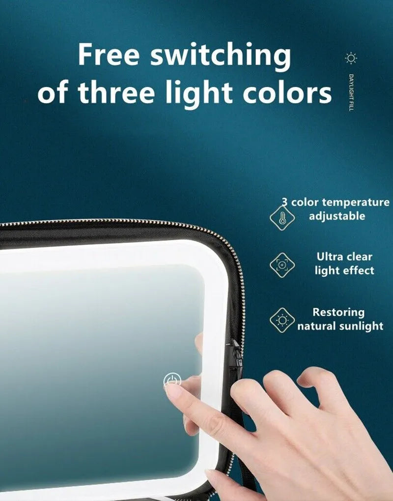 Smart Led Makeup Bag With Mirror