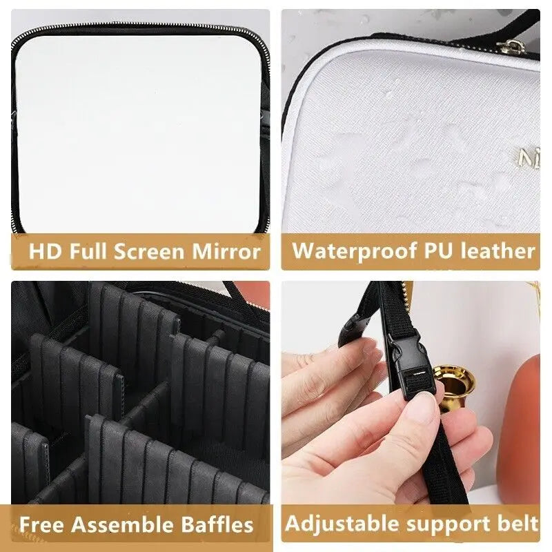 Smart Led Makeup Bag With Mirror